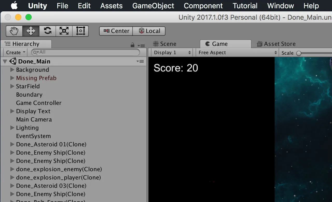 A screenshot of the Unity game engine editor.